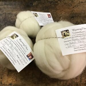 Shop Wyoming Tronstad Ranch Natural White Border Leicester x Teeswater Roving