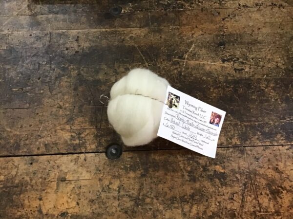 Shop Wyoming Tronstad Ranch Natural White Border Leicester x Teeswater Roving