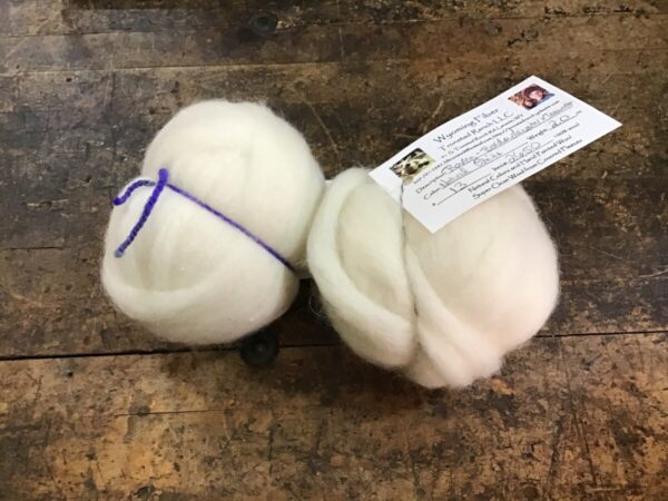 Shop Wyoming Tronstad Ranch Natural White Border Leicester x Teeswater Roving