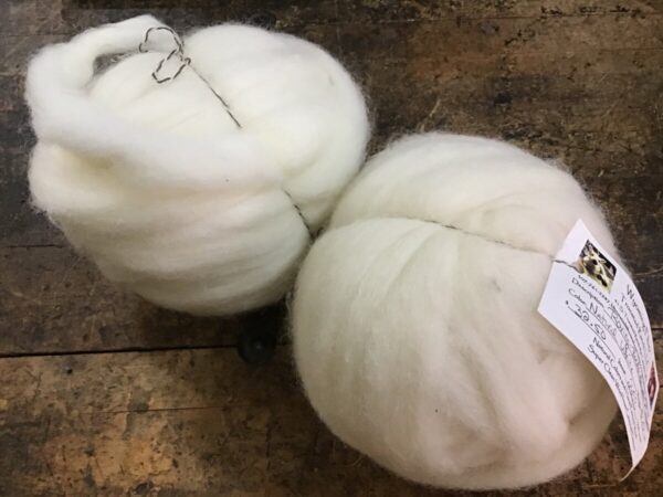Shop Wyoming Tronstad Ranch Natural White Border Leicester x Teeswater Roving