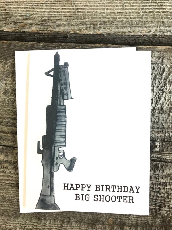 Shop Wyoming Happy Birthday Big Shooter M-60 greeting card