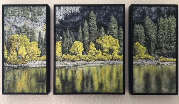 Shop Wyoming “Indian Summer Triptych” Oil Painting