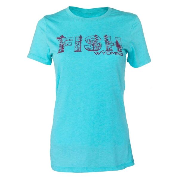 Shop Wyoming Women’s Fish Wild Wyoming Tee