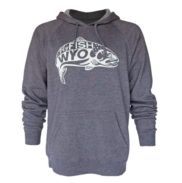 Shop Wyoming Fish Jump Hoodie – Midnight Gray