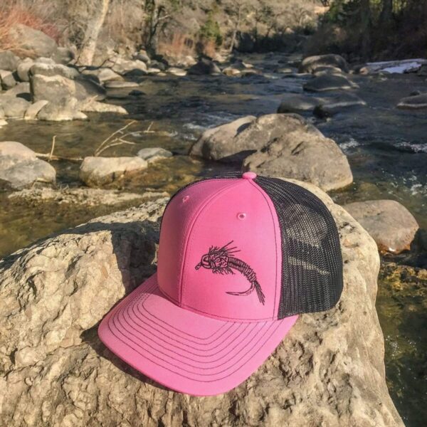 Shop Wyoming Nymph Design Trucker – Pink/Black – “So Fly” Series 2