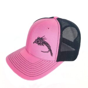 Shop Wyoming Nymph Design Trucker – Pink/Black – “So Fly” Series 2