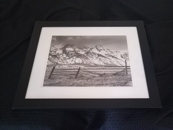 Shop Wyoming Framed 11×14 Black and White Fence Photo