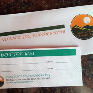 Shop Wyoming Sundance Girl Photography Gift Certificate