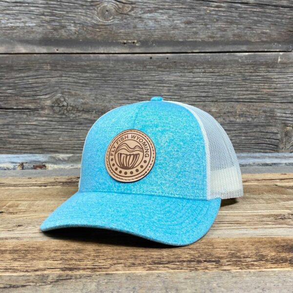 Shop Wyoming Reel Patch Trucker Hat 2.0 – Teal Heather