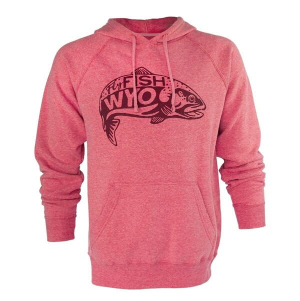 Shop Wyoming Fish Jump Hoodie – Pomegranate