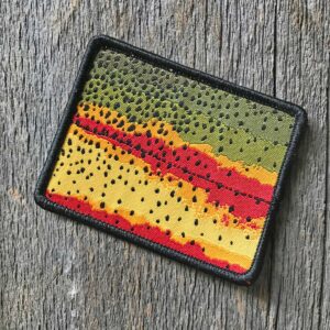 Shop Wyoming Cutthroat Trout Pattern Wyoming State Shape Iron-On Patch