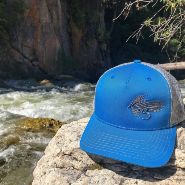 Shop Wyoming Streamer Trucker – Cobalt/Gray – So Fly Series 1