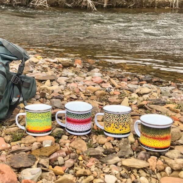 Shop Wyoming Trout Pattern Camp Mugs