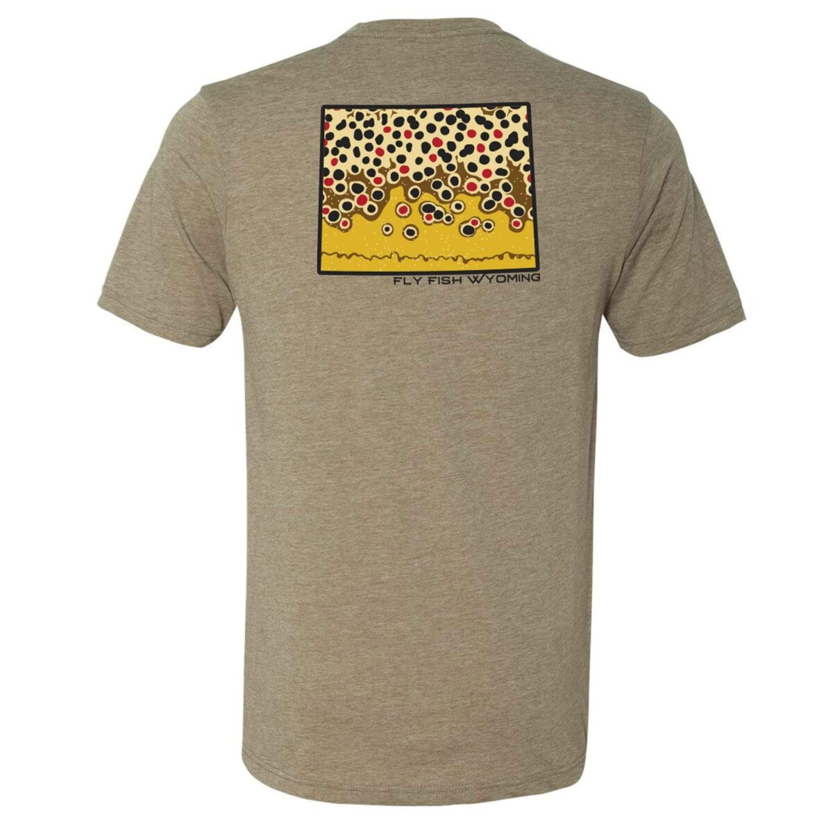 Brown Trout Pattern Tee - Shop Wyoming