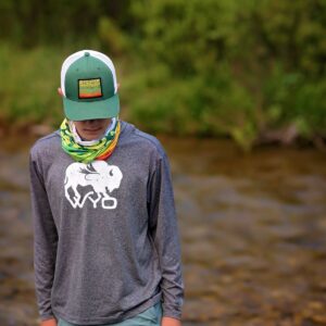 Shop Wyoming Wyo Fly Bison Men’s Performance Hood