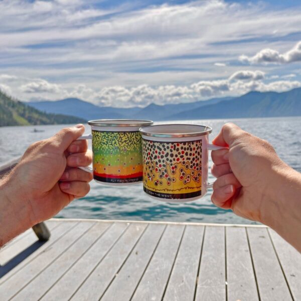 Shop Wyoming Trout Pattern Camp Mugs