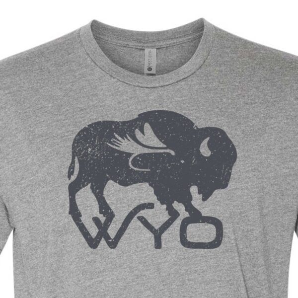 Shop Wyoming Wyo Fly Bison Logo Tee