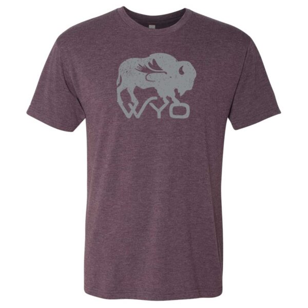 Shop Wyoming Wyo Fly Bison Logo Tee