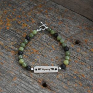 Shop Wyoming Wyoming Jade Bracelet , 6mm with Stainless steel connector