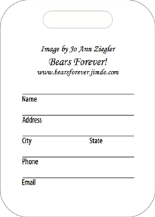 Shop Wyoming Brown Bear Luggage ID Tags