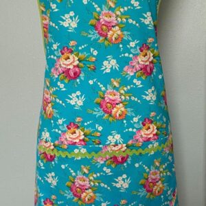 Shop Wyoming Roses on bright blue everyday apron