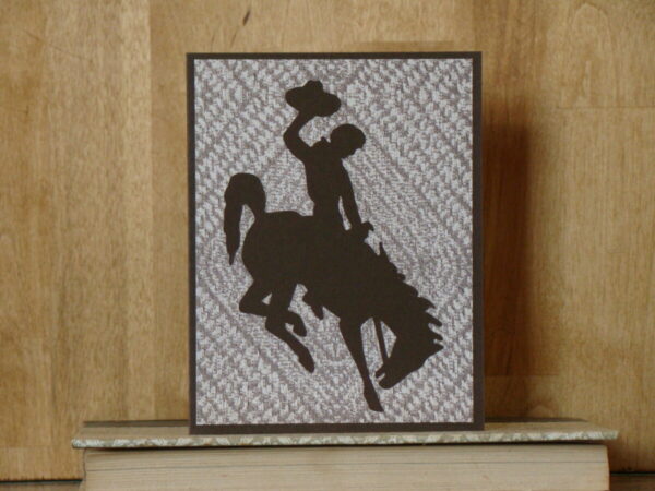 Shop Wyoming Wyoming Licensed Bucking Horse Greeting Card