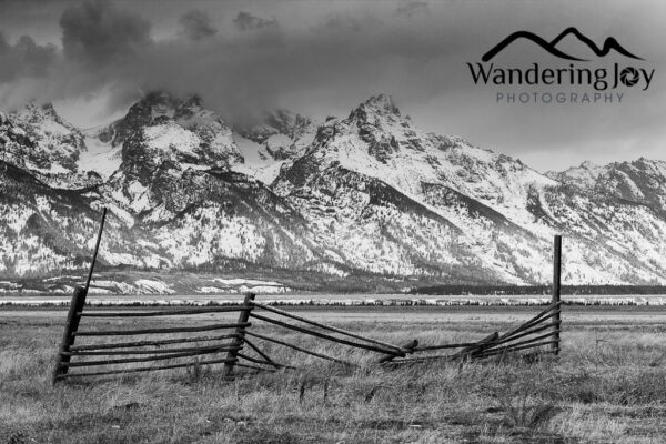 Shop Wyoming Framed 11×14 Black and White Fence Photo