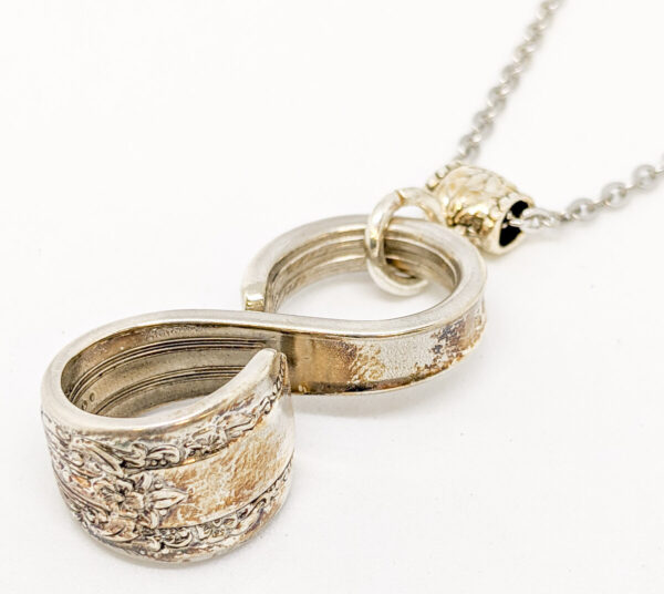 Shop Wyoming Silverware Infinity Necklace “Reflection”