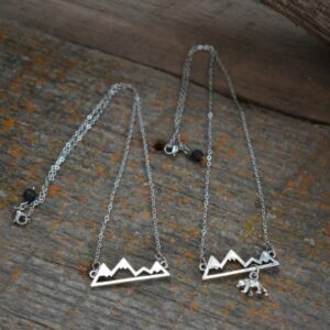 Shop Wyoming Mountain Range Stainless Steel necklace