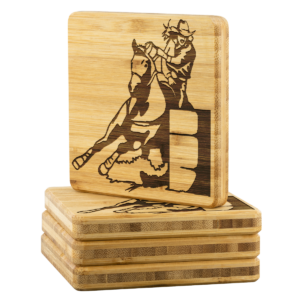 Shop Wyoming BARREL RACER Coasters – 4 pc