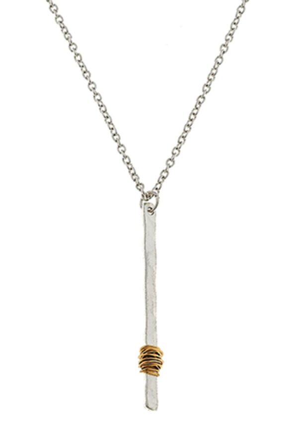Shop Wyoming Wire-Wrapped Vertical Pendant Necklace