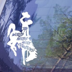 Shop Wyoming Wyoming Bucking Cowboy Decal – The World Needs More Cowboys