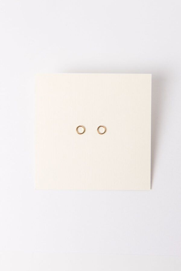 Shop Wyoming Tiny Circle Stud Earrings | Gold Filled