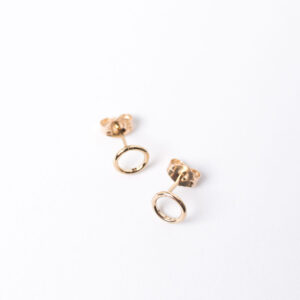 Shop Wyoming Tiny Circle Stud Earrings | Gold Filled