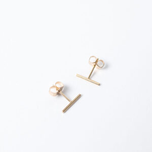 Shop Wyoming Tiny Bar Stud Earrings | Gold Filled