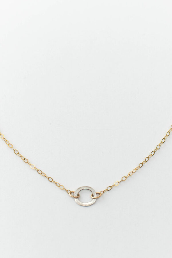 Shop Wyoming Tiny Hoop Necklace | Gold Filled