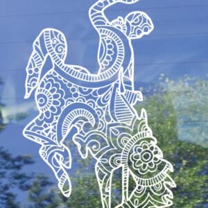 Shop Wyoming Wyoming Bucking Zentangle Cowboy Decal