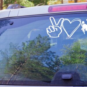Shop Wyoming Peace Love Cowboys – Wyoming Bucking Cowboy Decal