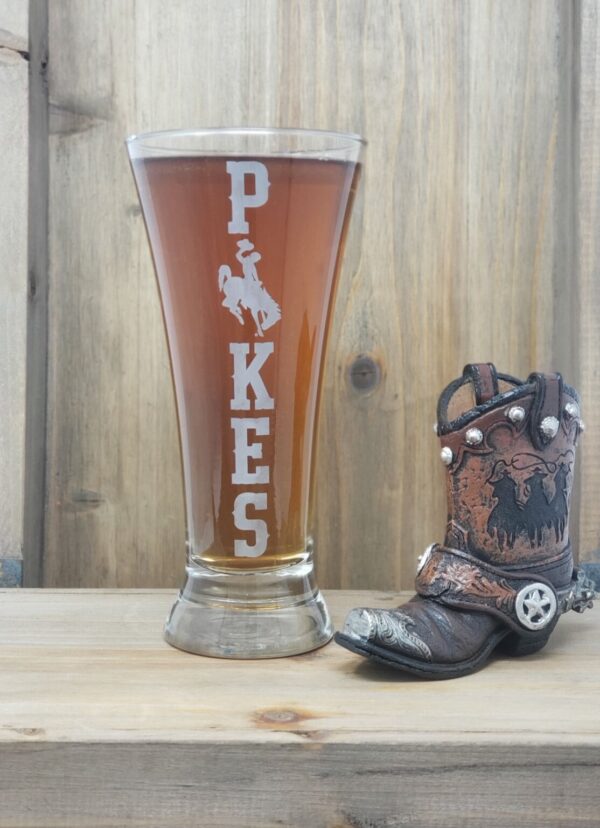 Shop Wyoming Flared Pilsner Wyoming Pokes Glass