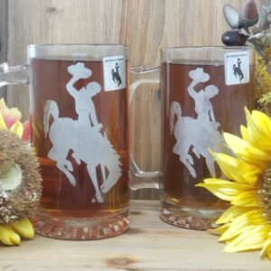 Shop Wyoming Steamboat Etched Beer Mug – 16 oz