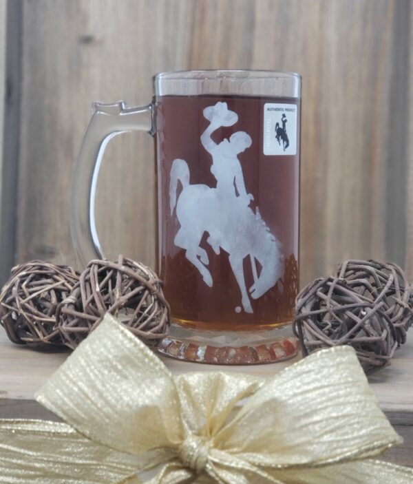 Shop Wyoming Steamboat Etched Beer Mug – 16 oz