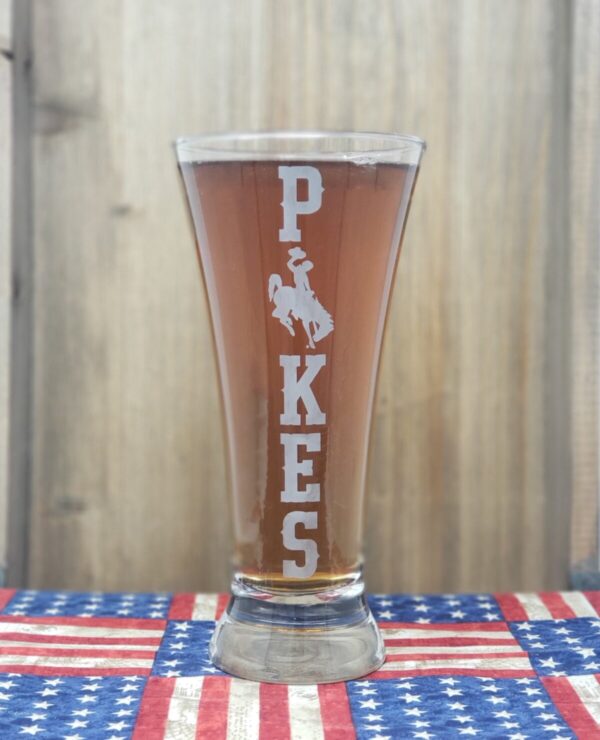 Shop Wyoming Flared Pilsner Wyoming Pokes Glass