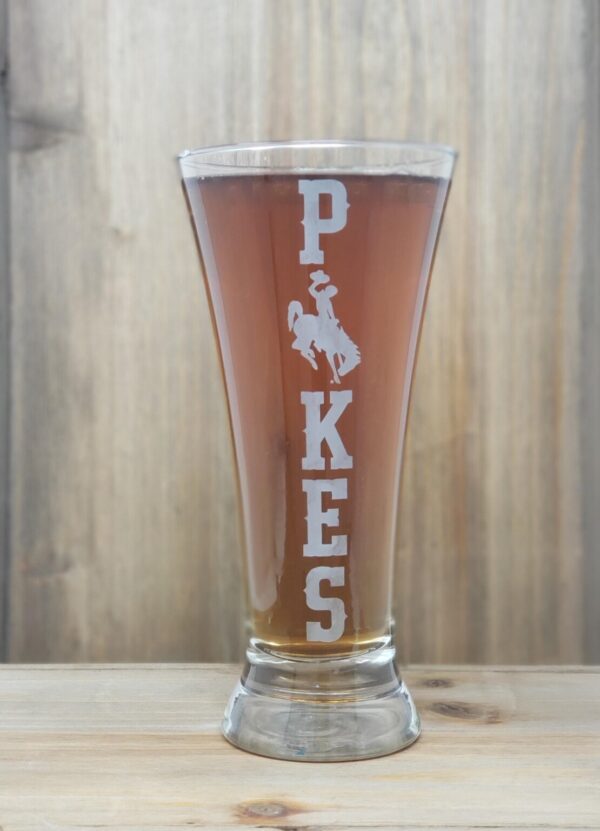 Shop Wyoming Flared Pilsner Wyoming Pokes Glass