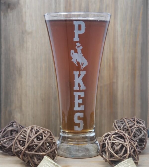 Shop Wyoming Flared Pilsner Wyoming Pokes Glass