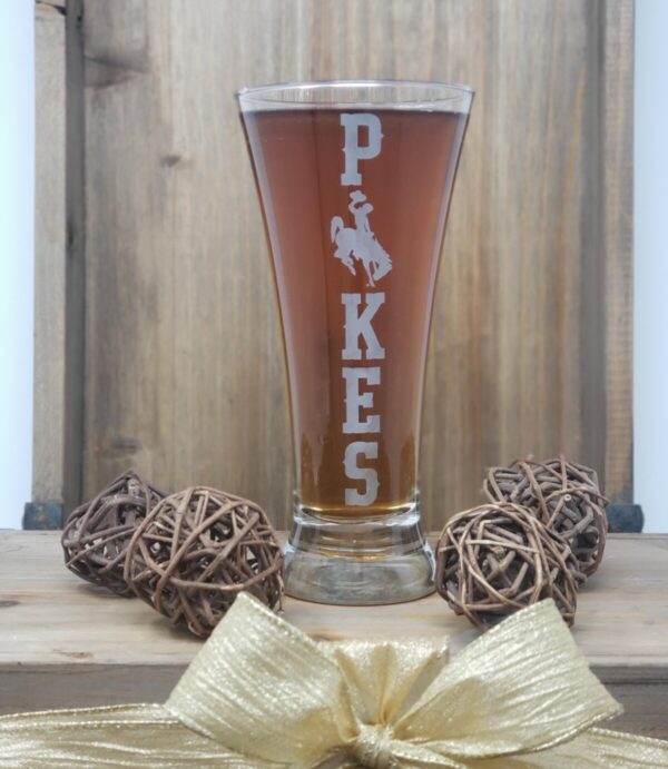 Shop Wyoming Flared Pilsner Wyoming Pokes Glass