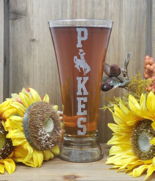 Shop Wyoming Flared Pilsner Wyoming Pokes Glass
