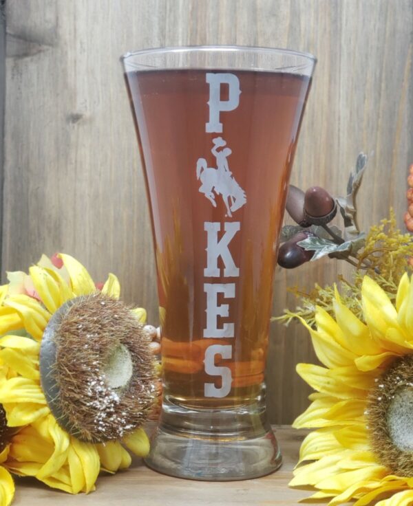 Shop Wyoming Flared Pilsner Wyoming Pokes Glass