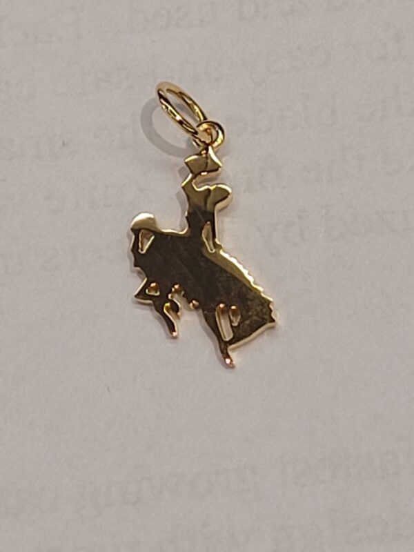 Shop Wyoming Wyoming Bucking Horse Pendant 14k Gold