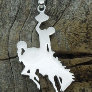 Shop Wyoming Bucking Horse Pendant-Sterling Silver