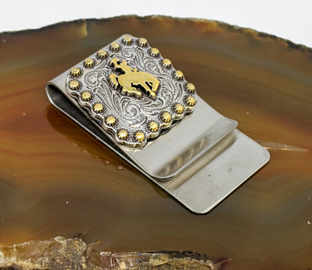 Wyoming Bucking Horse Money Clip Shop Wyoming